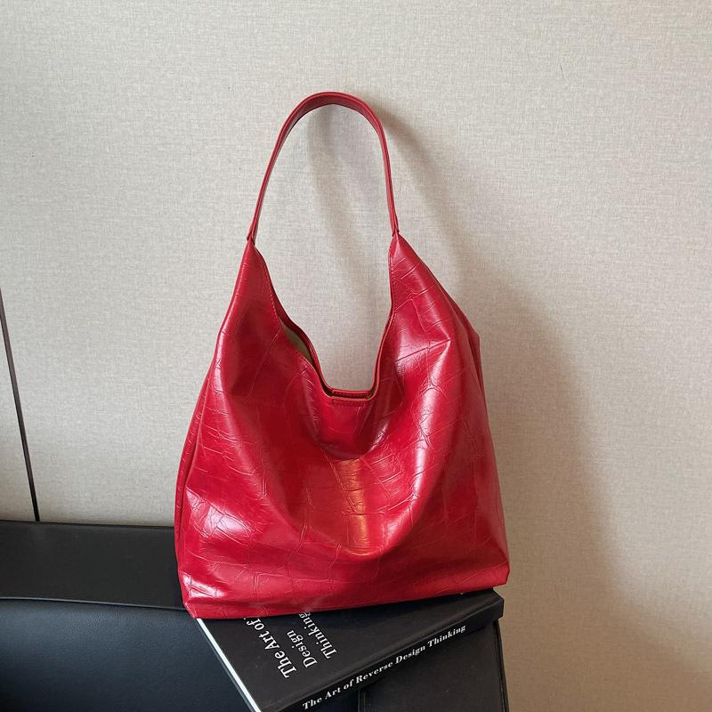 Niche fashion bag women's new large-capacity fashion retro shoulder bag versatile casual tote bag
