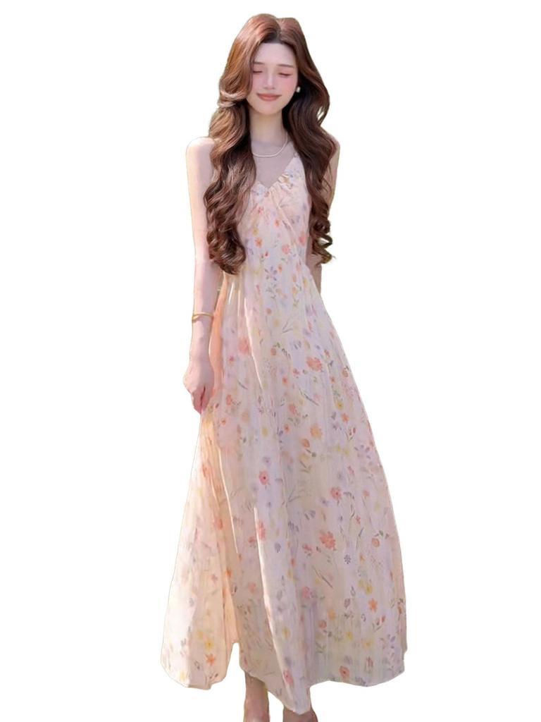 Atemberaubendes französisches Blumen-Slip-Kleid - Trendige Sommermode 2026 für Damen
