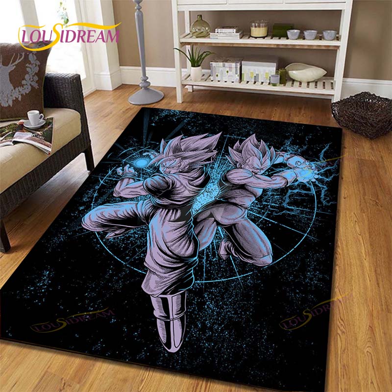 Anime Dragon Ball Goku Children's Play Area Carpet Children's Game Floor Mat Cartoon 3D Pattern Living Room Decorative Carpet