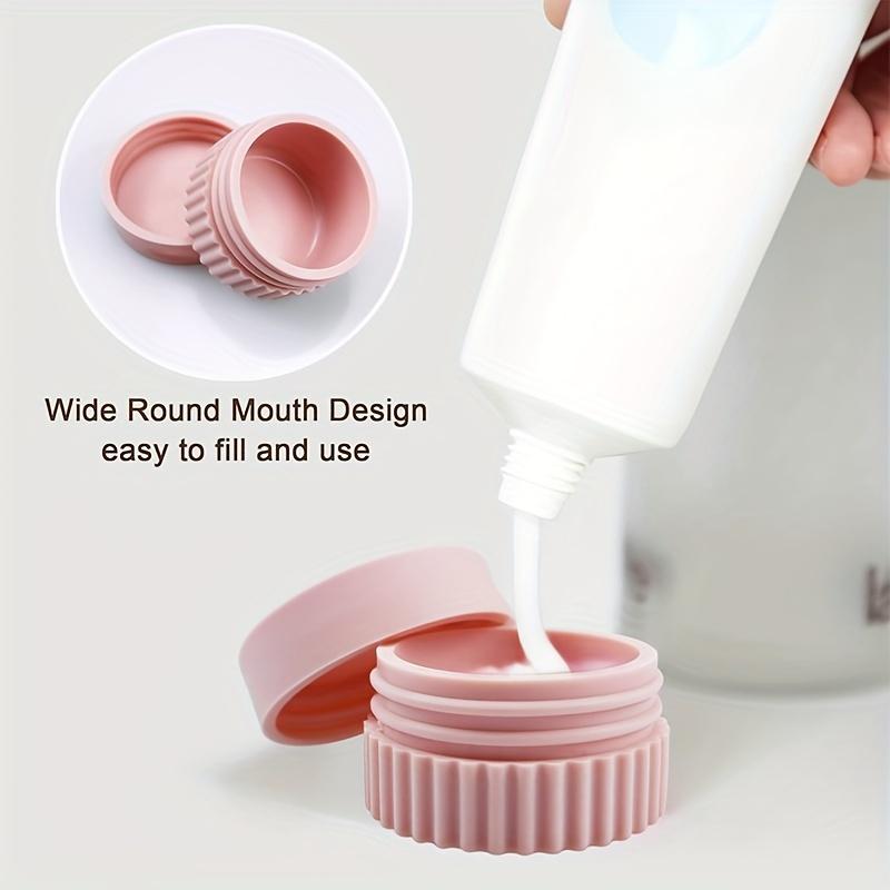 4pcs/set Silicone Travel Containers Set Leak-Proof Jars for Lotion Cream, Toothpaste Small Jewelry Storage Bottle Splitter