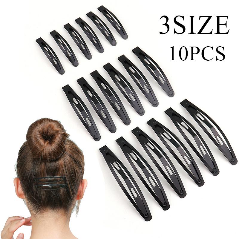 

10PC/set Black Geometric Hair Clip BB Hairpins Barrettes Styling Tools Fashion Women Girls Hair Accessories Headwear Headdress 4.3cm
