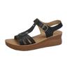 Fashion 2025 Hot Sale Ladies Shoes Open Toe Women's Sandals Summer Rome Hollow Solid Outdoor Casual Comfortable Beach Wedge Sandals