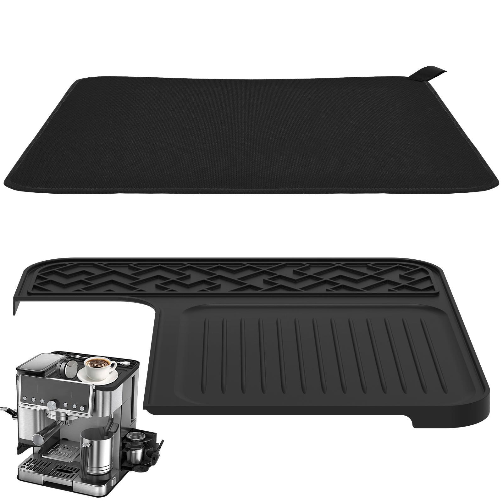 

2Pcs Sliding Mat and Top Mat Set for Ninja Luxe Café ES601ES701 Espresso Machine Anti Slip Rubber Base and Silicone Cover