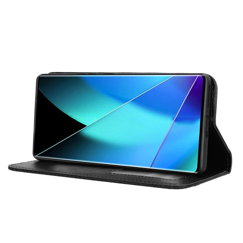 Dla Infinix Zero 40 4G X6860 Skórzane Etui Portfel Stojak Tekstura Retro Pokrowiec na Telefon