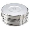 Kakusei Outdoor Cooker Round Type 8-Piece Set Stainless Steel Pot Frying Pan Plate Mug Direct Flame Compact Storage Bag Camping SOLA PP-02