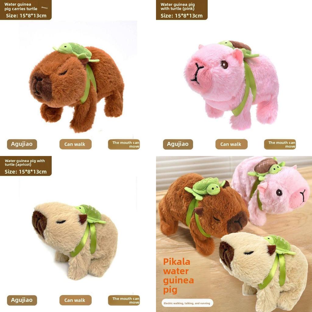 Toy Plush Capybara With Capable Of Sound And Walking Design Kids Gift Birthday