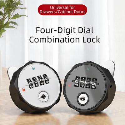 Weatherproof Drawer Lock 4-Digit Combination Security Door Bolt  For Gym School Locker
