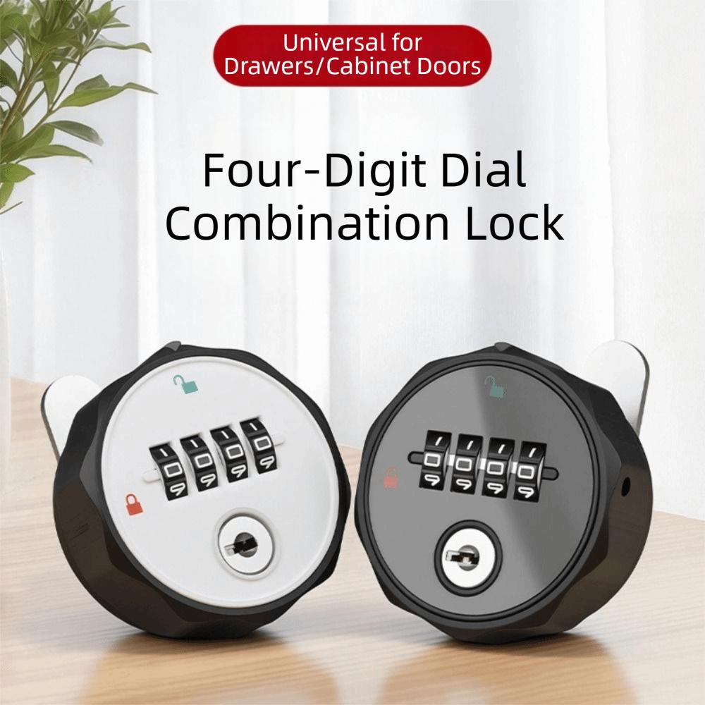 Weatherproof Drawer Lock 4-Digit Combination Security Door Bolt For Gym School Locker