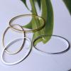 DIY Jewelry Accessories: Geometric Oval and Egg Shape Copper Rings for Earrings