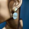 Freshwater Baroque Pearl Pass 925 Silver French Romantic Asymmetric Retro Metro Gorgeous Gorgeous Earrot Girl