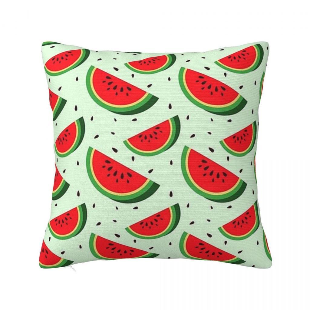 Cute Watermelon Slices Square Pillowcase Cushion Cover Decorative Pillow Case Throw Pillow Cover for Home Bedroom Car