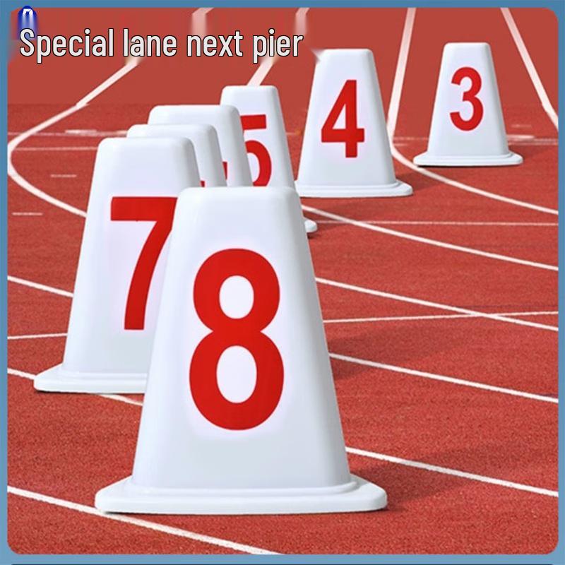 Triangular Athletics Track Lane Markers 30CM