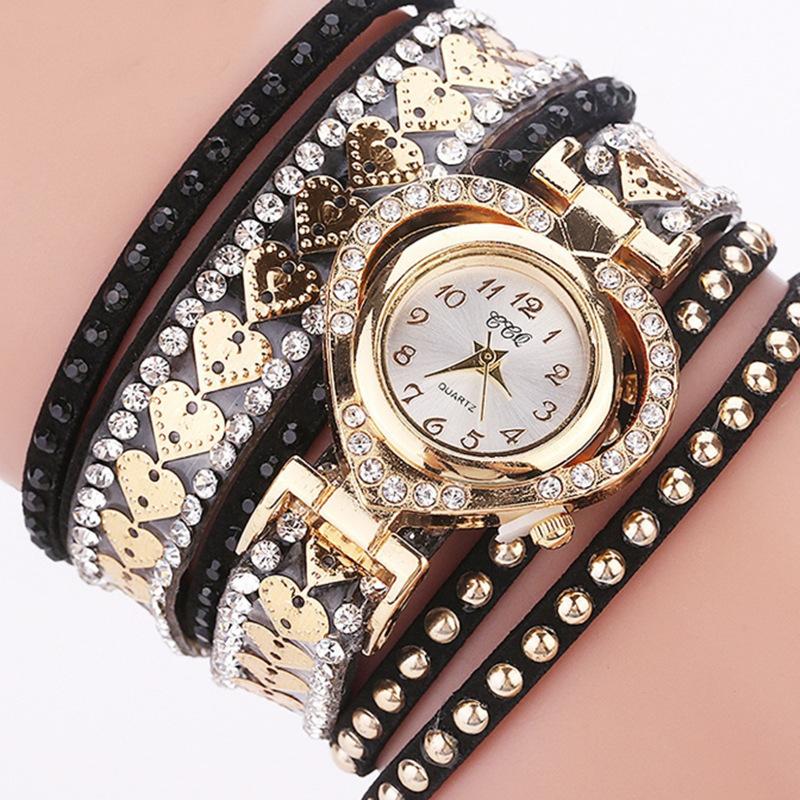 Neues Mode-Strass-Geflochtenes Seil-Armband Quarzuhr Geschenk Reloj 2026