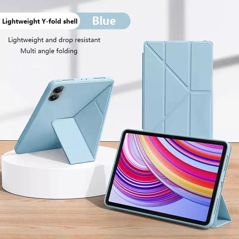 Do nowego Redmi Pad 2 11 cali Cienkie skórzane etui do Redmi K Pad 8.8 SE 11 8.7 " Pro 12.1 Y-Składany stojak Pokrowiec ochronny