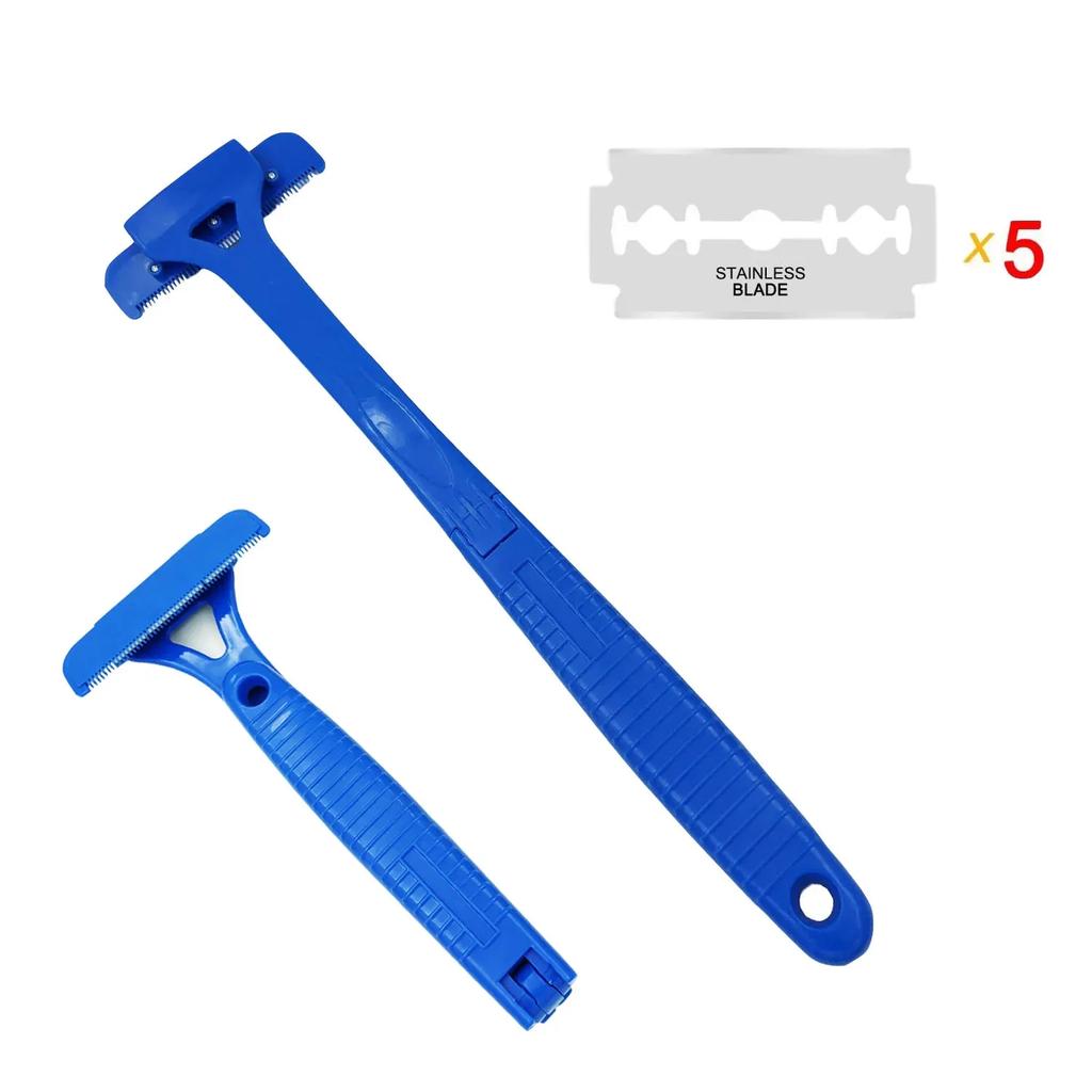 Men Back Shaver Hair Shaver Two Head Blade Foldable Trimmer Body Leg Long Handle Removal Razors