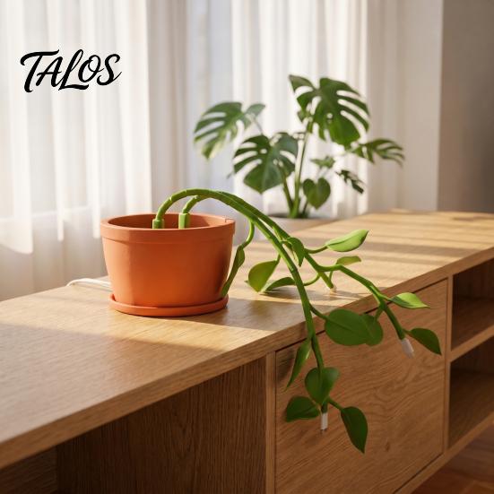 Data Cable Organizer for Office 6Pcs Vine Shaped Organizer, Green Leaf Cord Holder, Decorative Wall Plant Fixers Mounted Wire Manager, Reusable