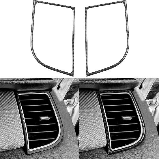 Real Carbon Fiber Compatible with Ford Taurus SEL/Limited/SE/SHO 2013-2019 2014 2015 2016 2017 2018 Accessories Car Door Lock Decoration Trim Cover