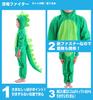 Clearstone Halloween Dinosaur Fighter Cosplay Costume for Green Kids, Boys,