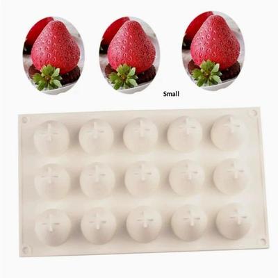 .1pc Silicone Baking Molds For Strawberry Fruit Dessert Mousse Mold Silicone Cake Mold Cake Decorations Reusable Making Moulds