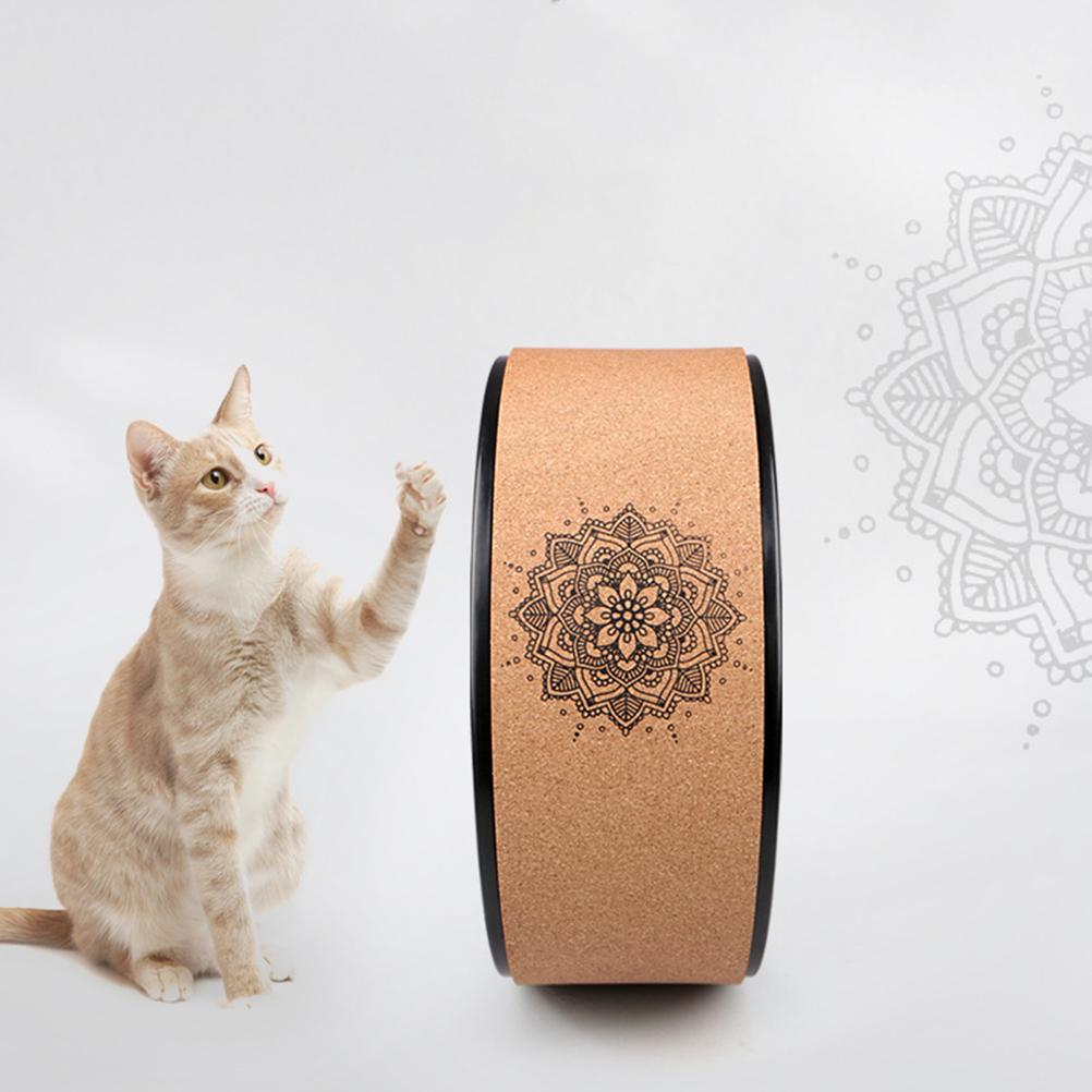 Roată Yoga din Lemn Pilates cu Buddha Lotus Profesionale TPE Cercuri Yoga Antrenament Sală de Gimnastică Antrenament Spate