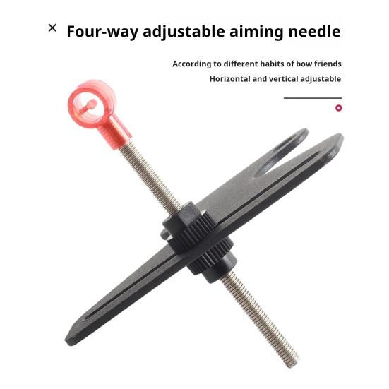 Single Pin Sights Adjustable Height Archery Sights Equipment Recurve Compound Bow Aiming Sights Hunting Accessories for Shoot Sports