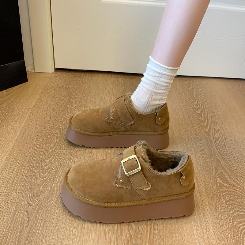 

Женские зимние теплые одинарные туфли на толстой подошве с увеличением высоты, с подкладкой, больших размеров, нескользящие, для активного отдыха, пешего туризма, альпинизма, спортивные 40 верблюд