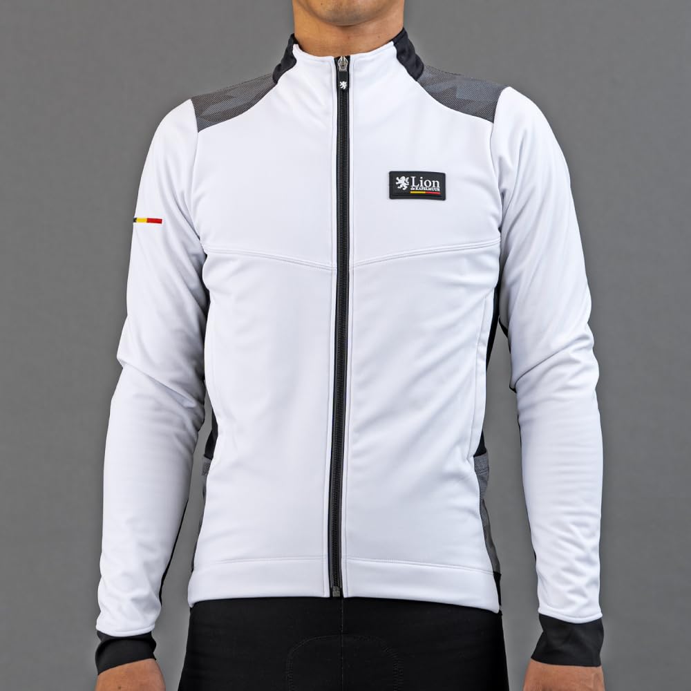 Lion De Capelmuur Cycling Crossover Windshield Windproof and with Reflective White and Size XS Jacket, Autumn/Winter Jacket, Fleece-Lined,