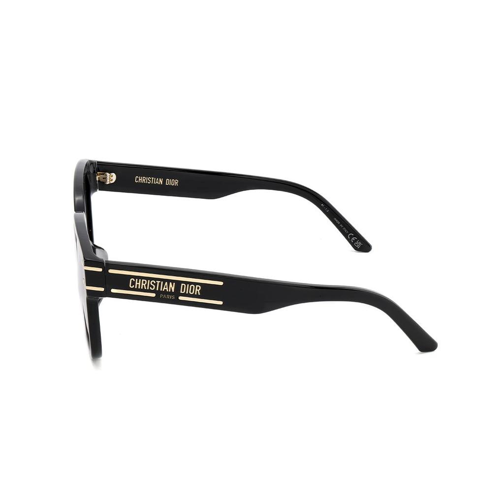 Dior Signature S7F Letter Decoration Square Sunglasses Women Sunglasses Black DIORSIGNATURE-S7F-10A0