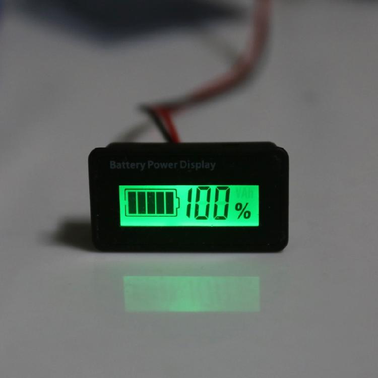 Battery Monitor Digital Battery Capacity Voltmeter Tester Percentage Level Volt