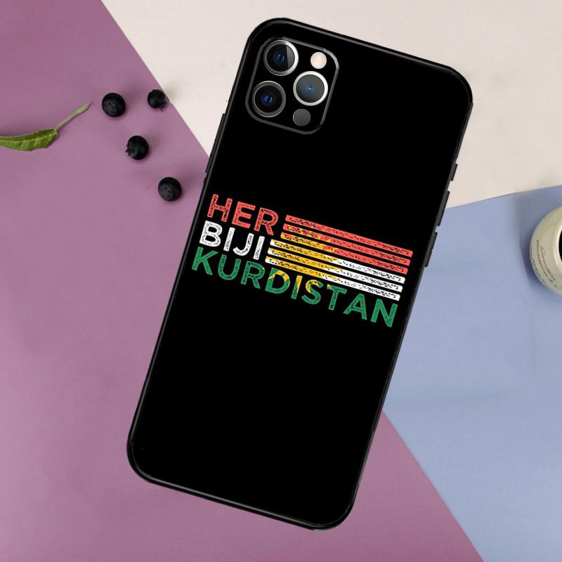 

Kurdistan Flag Phone Case For iPhone 16 15 14 13 12 11 17 Pro Max 13 mini 16 Plus 16e 17 Air Bumper Cover iPhone 16e
