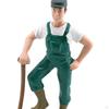 Farm Character Model Keeper Figurines, Realistic Farmer People Figures Statues for
