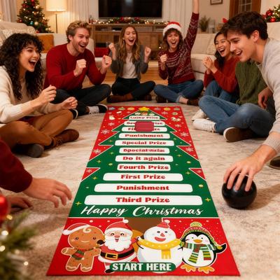 Christmas Can Rolling Game Fun Interactive Hilarious Classic Holiday Toy Fun Christmas Game for Party Offices Home Room School