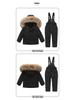 Thick Winter Down Jacket Set for Toddlers 1-3 Years - Unisex, Warm & Cozy Two-Piece Outfit