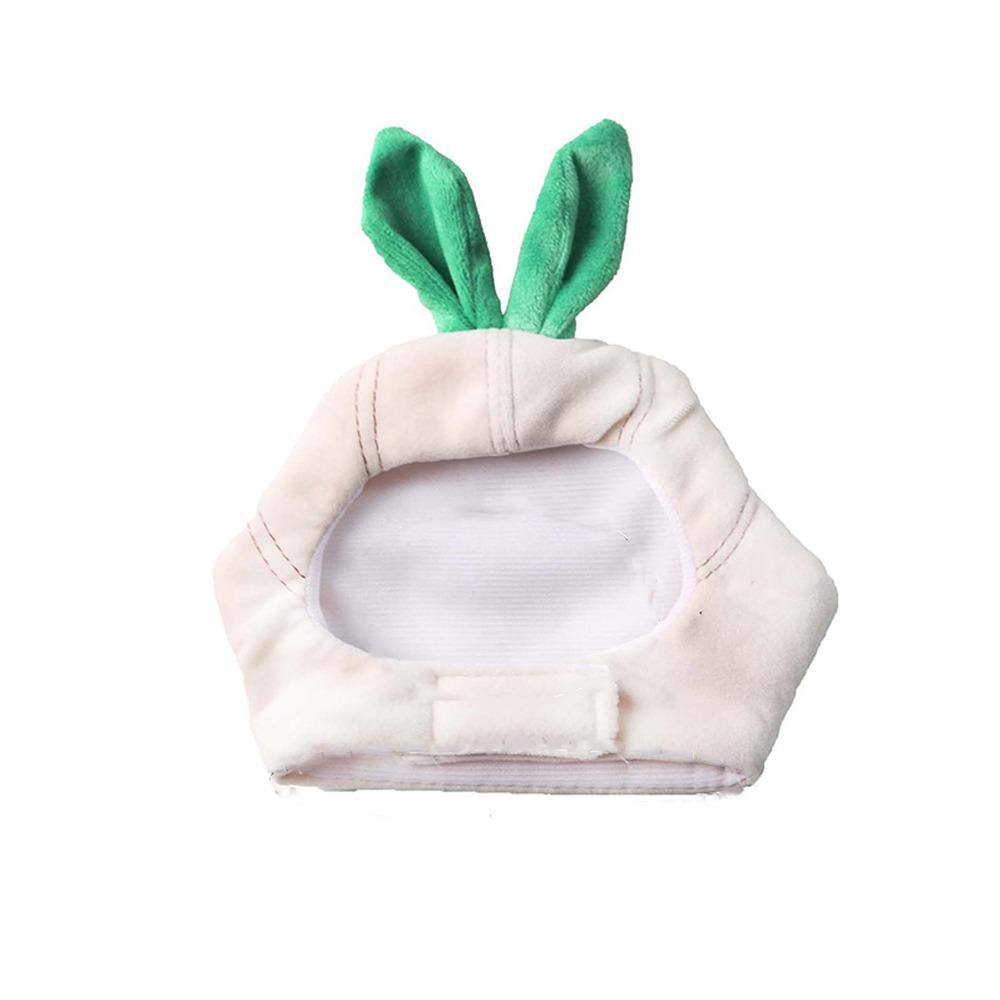 

Funny Pet Garlic Hat Comfortable Dog Headdress Pet Costume Cat Warm Hat Photo Prop білий