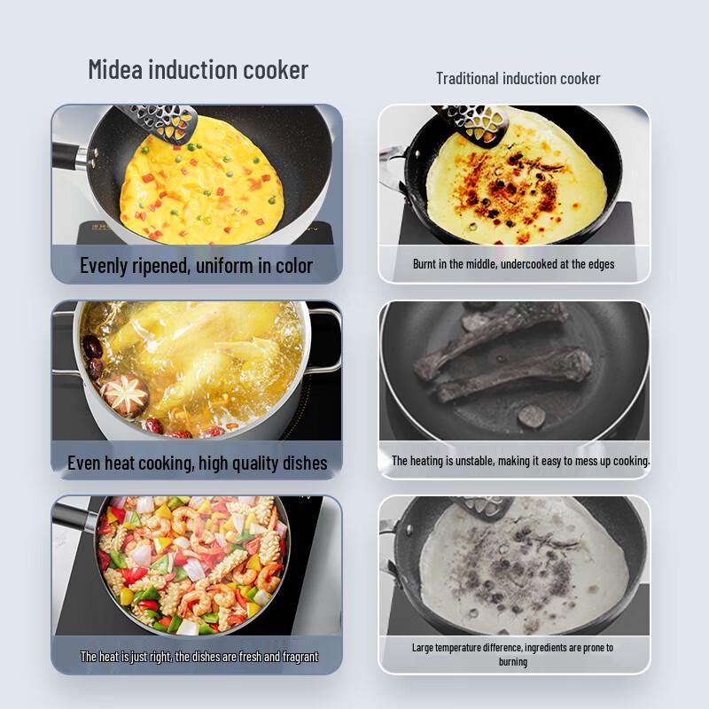 Midea 2200W Induction Cooker with Double Pots