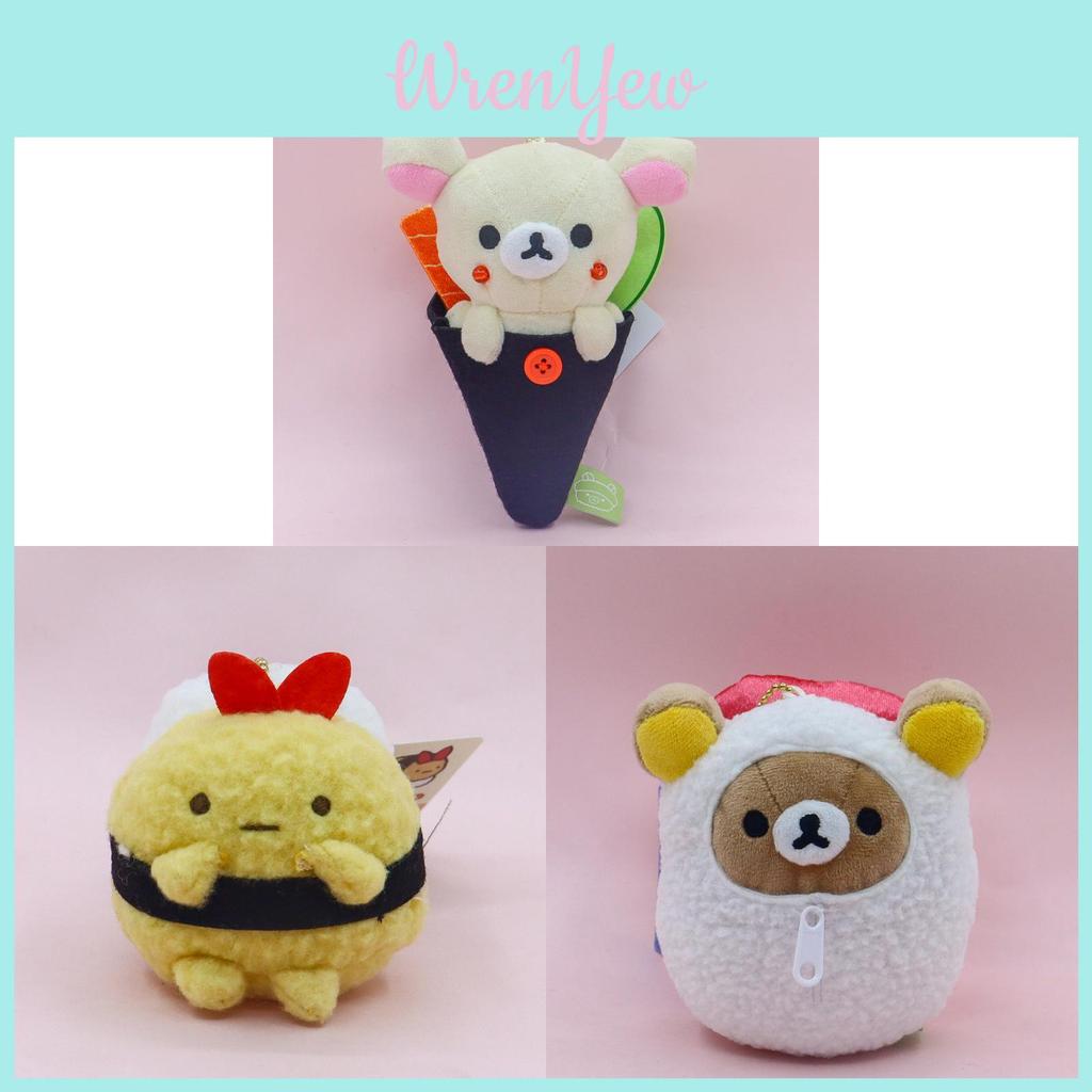 Rilakkuma Sushi Plush Toy With Pp Cotton Soft Material For Kids And Collectors