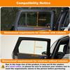Square Baby Car Window Shades For Rear Side Windows - 2 Pack Easy Stick Rear Side Window Sun Shade That Stay In Place, Glare & UV Blocker Car Window