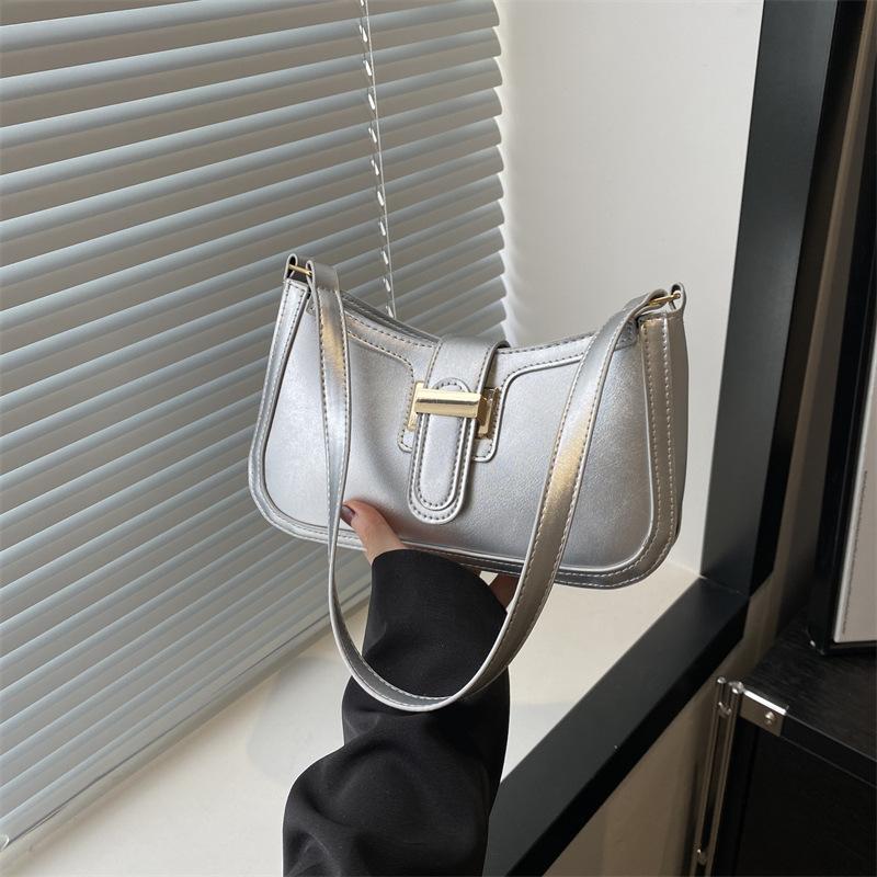 Retro Fashion Casual Small Square Bag Women's 2025 Summer New Fashion Trend Casual Underarm Handbag Messenger Bag