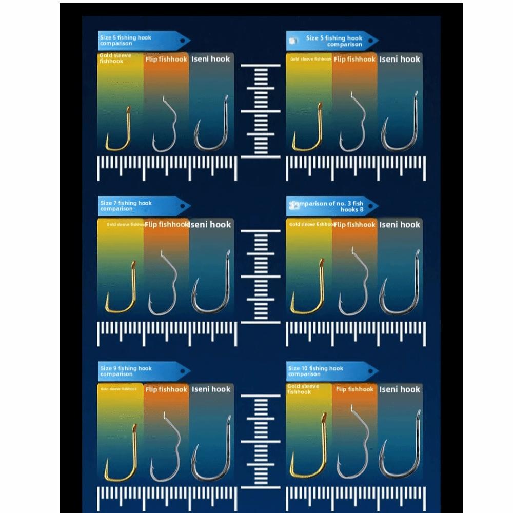 Four Strong Hooks Fishing Hooks Carbon Steel Sea Box Hook Carp Square Square Tackle Carp Fishing