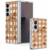 Pumpkin Lantern Ghost Halloween Case For Samsung Galaxy Z Fold 8 Ultra 7 6 5 4 Z Fold8 Fold7 Fold6 Fold5 Luxury Plating Leather Skin Phone Cover