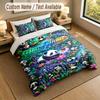 Bear Panda Theme Personalized 3Pcs Bedding Set Custom Text & Name 1 Sheet 2 Pillowcases Household Bedding 1pc