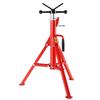 V Head Pipe Stand Adjustable Height 28-52 Inch 4500lbs/2 Tons Pipe Jack Stands Folding Portable High Folding Pipe Stand with V Head Fold A Trailer