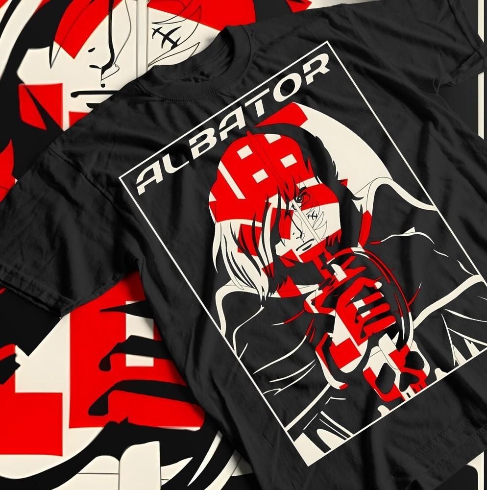 

Anime Captain Harlock Unisex Tee, ALBATEUR Design, Cosplay Shirt, Japanese XL