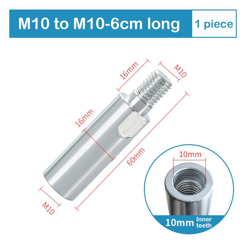 

40/60/80 мм резьбовой адаптер вал полировальная накладка шлифовальный соединительный стержень полировальные принадлежности M10 удлинитель угловой шлифовальной машины