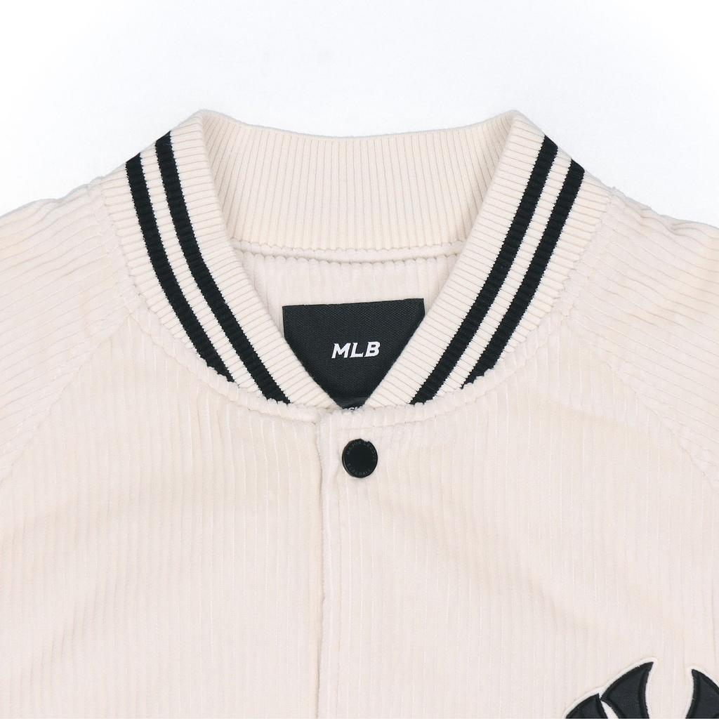 MLB Baseball Jacket Unisex Cream 3AJP02016-50CRS
