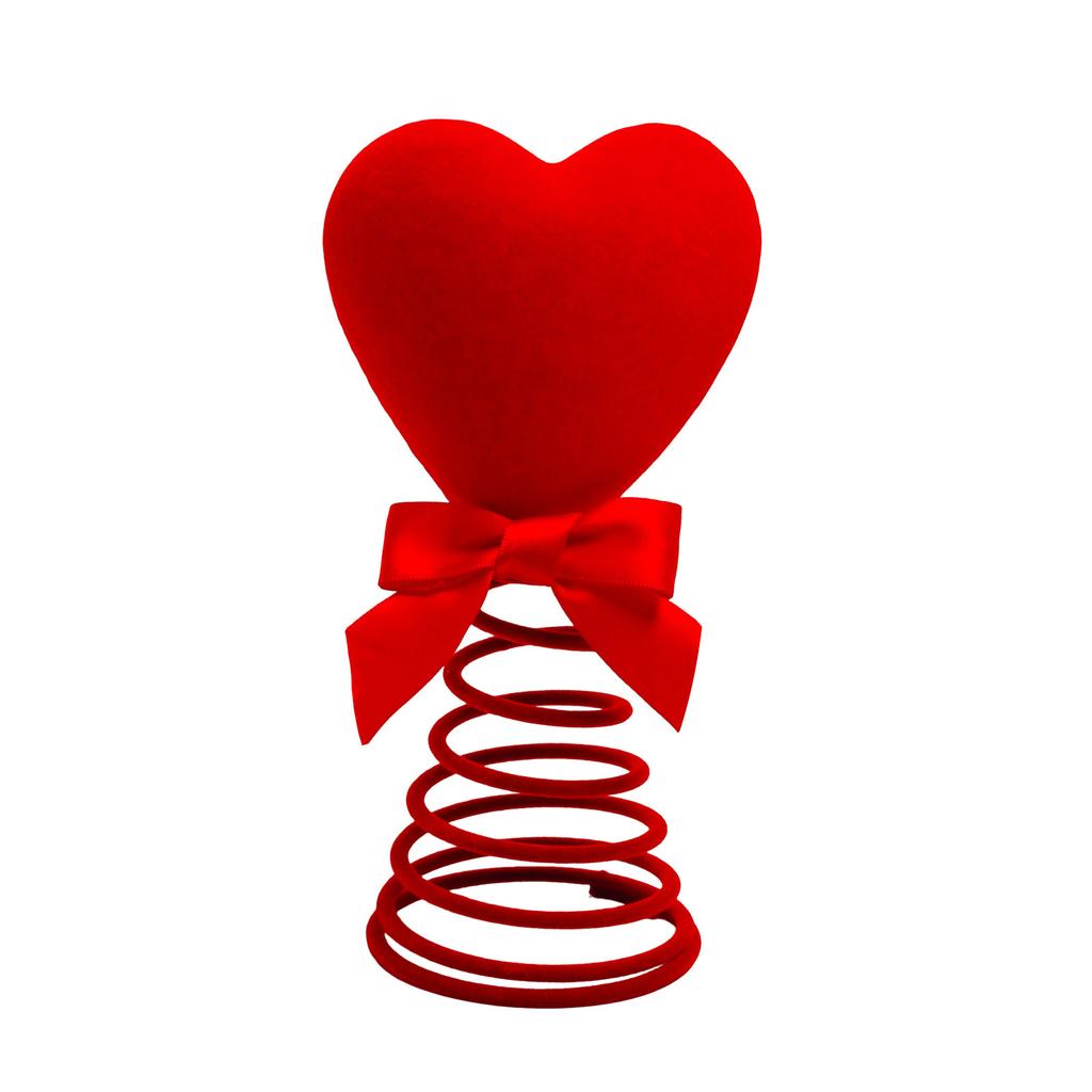 Red heart with spring tree top decoration, creative indoor atmosphere, Christmas top decoration, heart decoration
