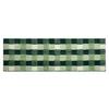 Thickened Checkered Flocked Carpet: Quick-Dry, Anti-Slip Mat for Bedroom and Bathroom