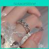 Chic And Stylish Double Layer Butterfly Floral Ring For Women's Daily Wear
