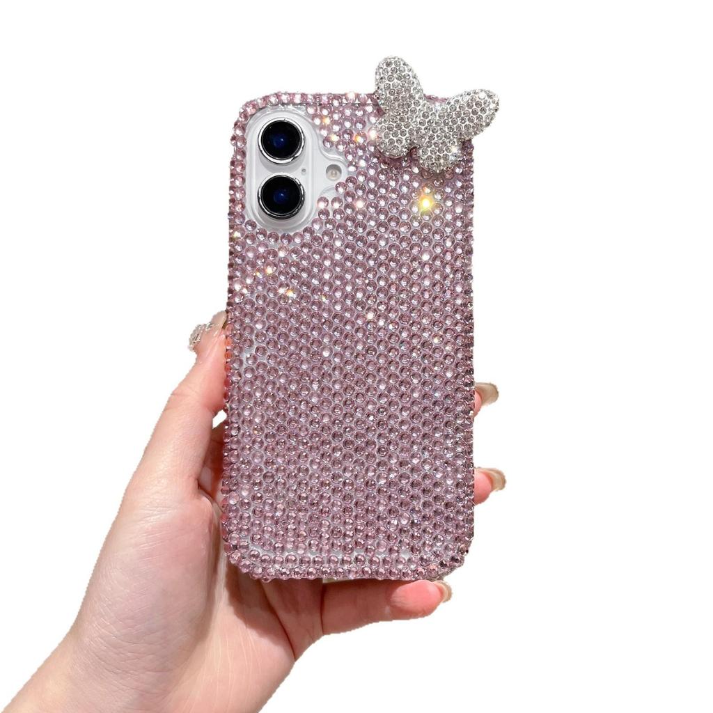 Luxury Diamond Butterfly Phone Case for 11/12/15/16/17 Pro Max