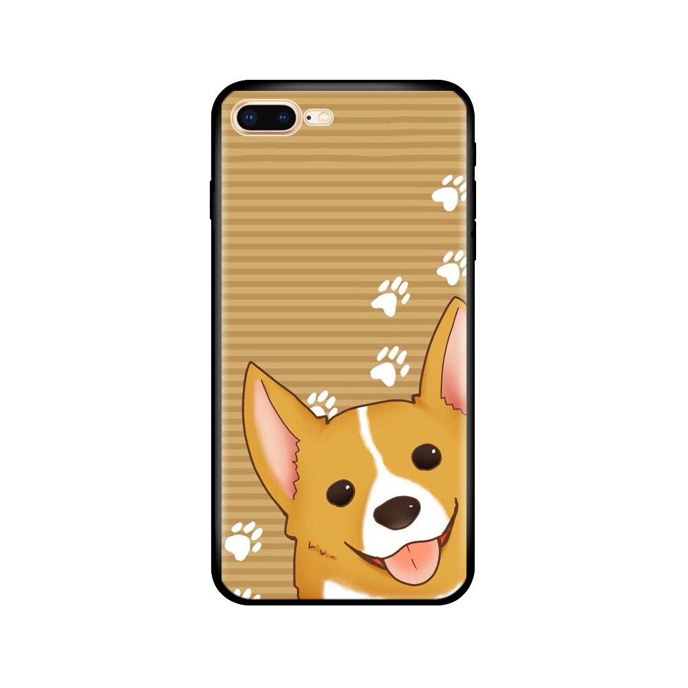 For Iphone 7 8 Case Silicon Soft Tpu Shell Cover For Apple iPhone 7 8 Plus Bag Funda Coque Etui Bumper Paiting Black Tpu Case